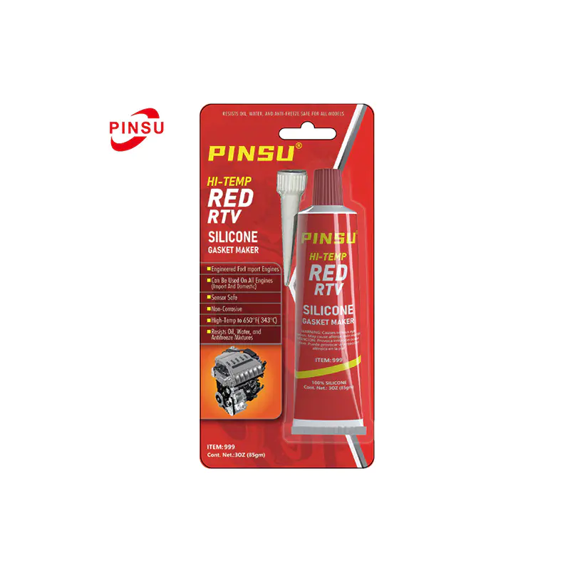 PINSU - Pula/Itim/Grey RTV na Silicone Gasket Seal na Lumalaban sa Mataas na Temperatura - Automotive/Industrial Grade Waterproof Sealant