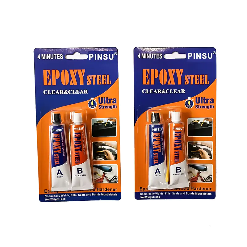 PINSU High-Strength AB Epoxy Adhesive Glue - Industrial Grade para sa Metal , Plastic, Wood